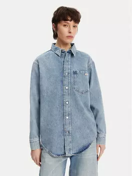 Свободная джинсовая рубашка J20J225516 Calvin Klein Jeans, синий