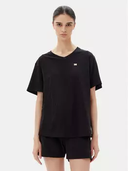 Свободная футболка 7W000029 AF10373 UC001 Ea7 Emporio Armani, черный