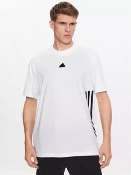 Свободная футболка Adidas, белый