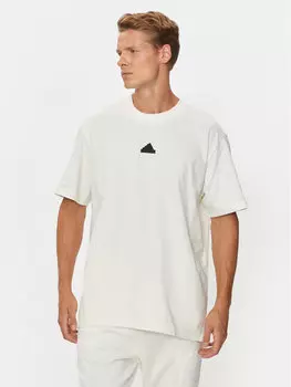 Свободная футболка Adidas, белый