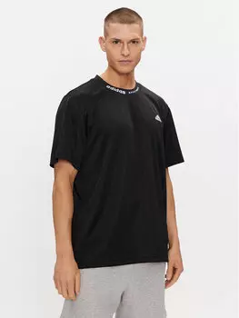 Свободная футболка Adidas, черный