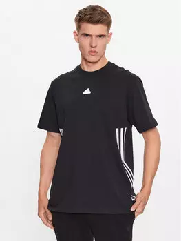 Свободная футболка Adidas, черный