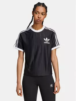 Свободная футболка Adidas, черный