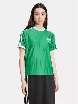 Свободная футболка Adidas, зеленый