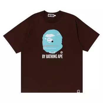 Свободная футболка BAPE By Bathing Ape, коричневая