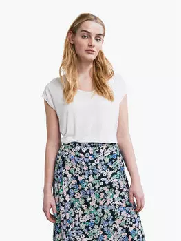 Свободная футболка Billo 17078732 Pieces, белый