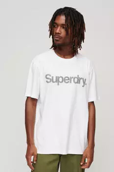 Свободная футболка Core с логотипом City Superdry, белый