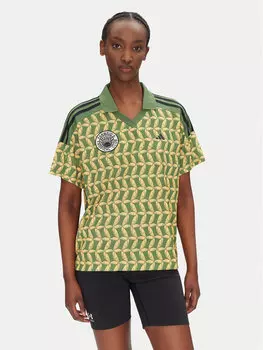 Свободная футболка FARM Rio JD6302 Adidas, зеленый