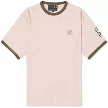 Свободная футболка Fred Perry x Raf Simons с контрастной отделкой