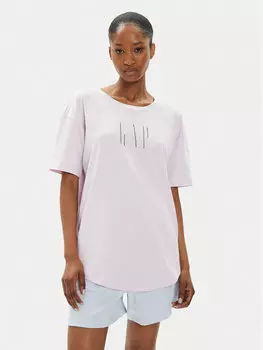 Свободная футболка Gap, фиолетовый