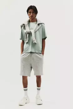 Свободная футболка H&M, бирюзовый