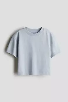 Свободная футболка H&M, голубой