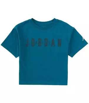 Свободная футболка Jordan Post UP для девочек 7–16 лет, синий