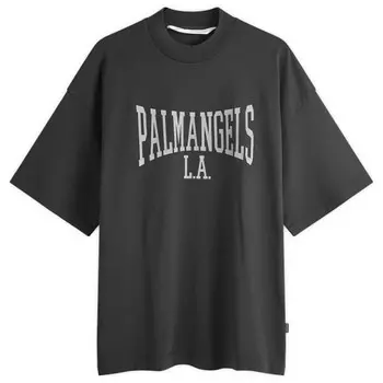 Свободная футболка колледжа Palm Angels, черный