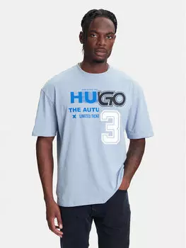 Свободная футболка Nesite 50544168 Hugo, синий