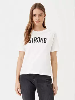 Свободная футболка Nina 15342612 Jdy, белый