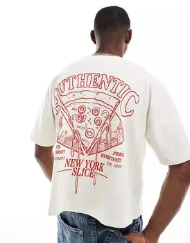 Свободная футболка оверсайз с мультяшной графикой из тофу ASOS DESIGN