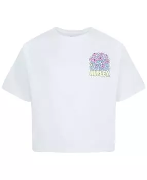 Свободная футболка с короткими рукавами Big Girls Flowers Grow Hurley