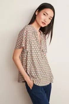 Свободная футболка с короткими рукавами Next, розовый