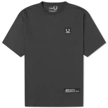 Свободная футболка с нашивками Fred Perry x Raf Simons, черный