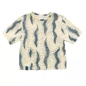 Свободная футболка с принтом по всей поверхности Omamimini, цвет Cream