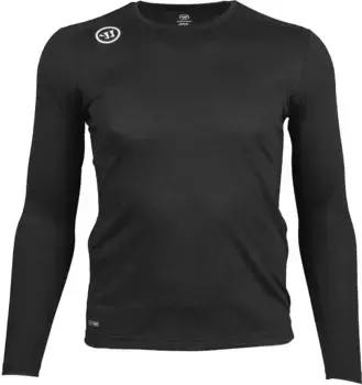 Свободная футболка Warrior с длинными рукавами и принтом Warrior, черный