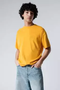 Свободная футболка Weekday, желтый