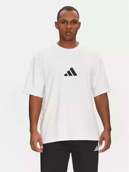 Свободная футболка Z.N.E. JC5482 Adidas, белый