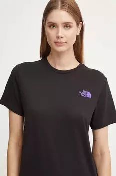 Свободная хлопковая футболка Redbox Tee с наполнителем The North Face, черный