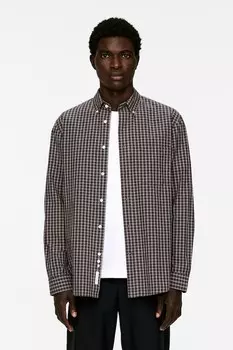 Свободная хлопковая рубашка Arket, мультиколор