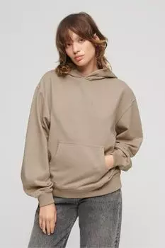 Свободная худи с вышитым микро-логотипом Superdry, серый
