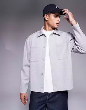 Свободная куртка для дайвинга ASOS DESIGN серого меланжевого цвета