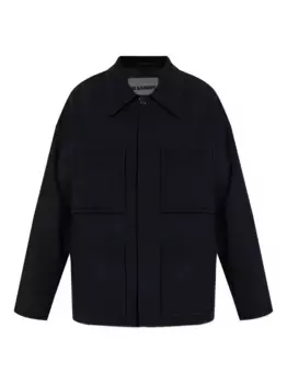 Свободная куртка с двумя карманами JIL SANDER, черный