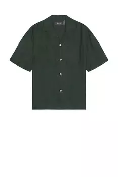 Свободная льняная рубашка Wao, цвет Forest Green