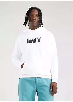 Свободная мужская толстовка с капюшоном и графическим рисунком Levis