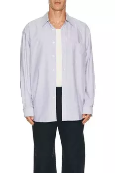 Свободная оксфордская рубашка Wao, цвет Navy Stripe