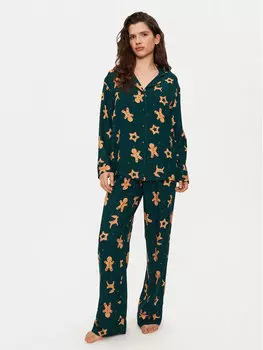 Свободная пижама 300547 Hunkemller, зеленый