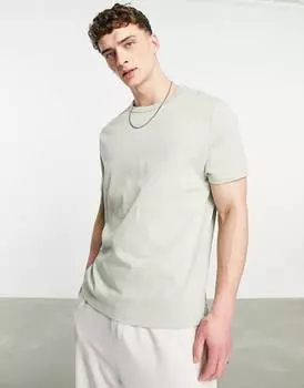 Свободная плотная футболка цвета хаки ASOS DESIGN