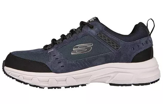 Свободная посадка Кроссовки для жизни Мужские низкие синие Skechers