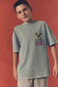 Свободная посадка стираная футболка с короткими рукавами (3–16 лет) Next, синий