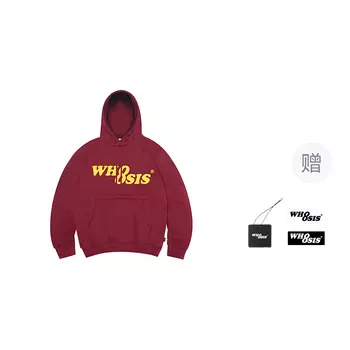 Свободная повседневная толстовка унисекс WHOOSIS, Rose Red