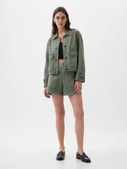 Свободная практичная куртка Gap, зеленый