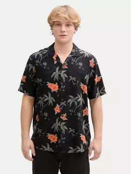 Свободная рубашка 1045191 Tom Tailor Denim, черный