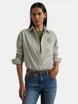 Свободная рубашка 200963670001 Lauren Ralph Lauren, зеленый