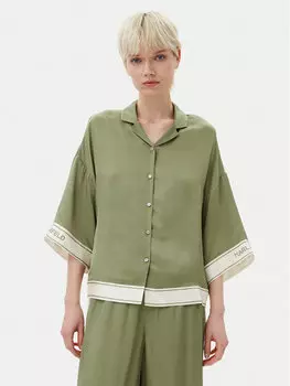 Свободная рубашка A2W11037 Karl Lagerfeld, зеленый