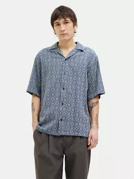 Свободная рубашка Bluvincent 12273289 Jack&Jones, синий