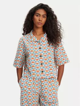 Свободная рубашка Dad Crop Fit EQWWT03144 Quiksilver, мультиколор
