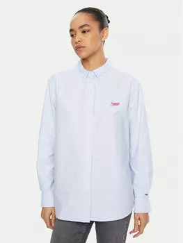 Свободная рубашка DW0DW19358 Tommy Jeans, голубой