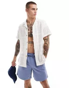 Свободная рубашка крючком с короткими рукавами ASOS DESIGN