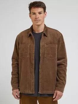Свободная рубашка Lee на молнии, трюфель